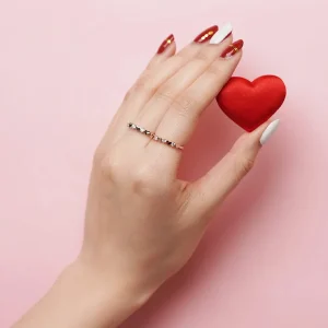 Silver Stackable Heart Ring