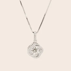 925 Silver Dancing Stone Necklace