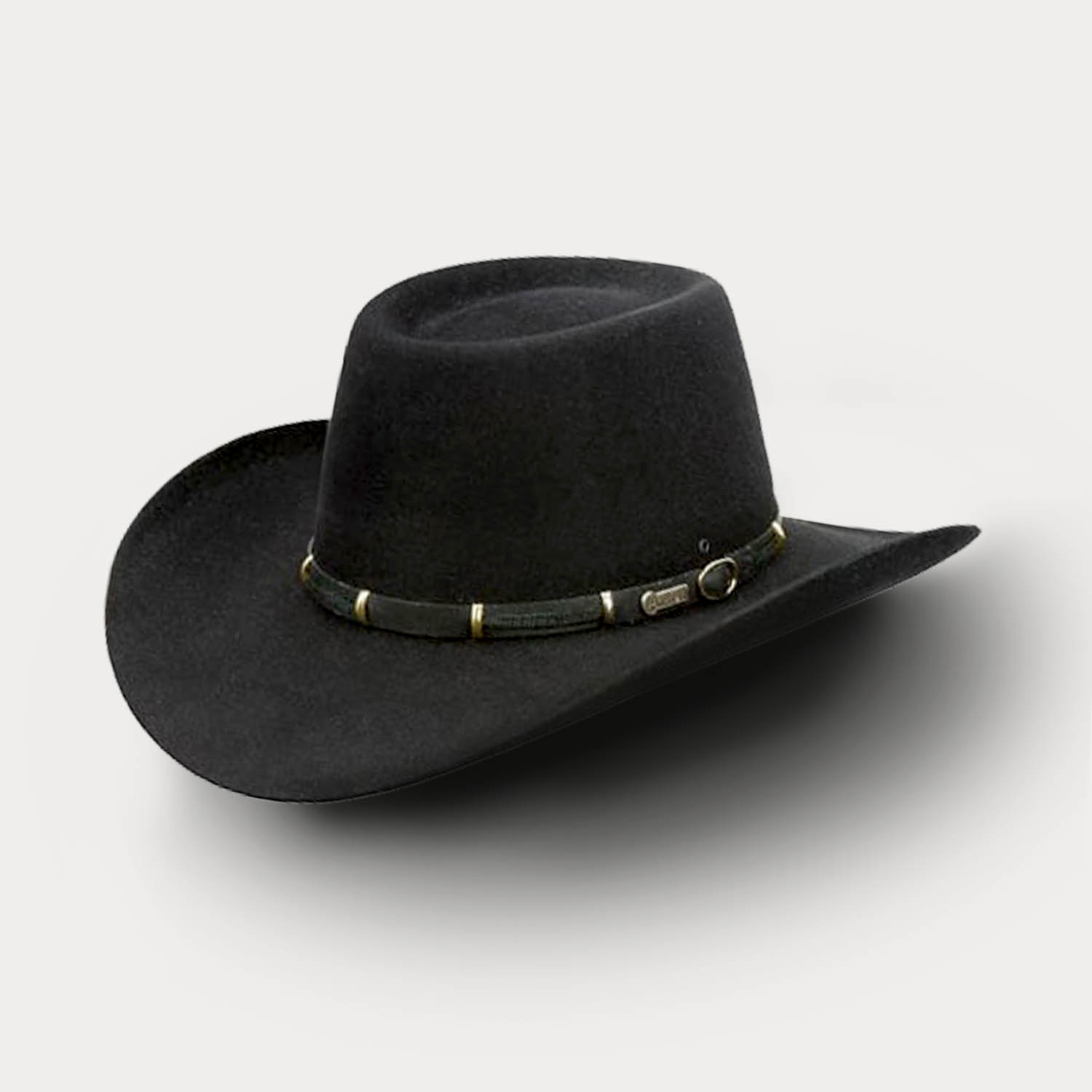 The Boss 100X Cowboy Hat-Black-3.5" Brim, 4" Crown