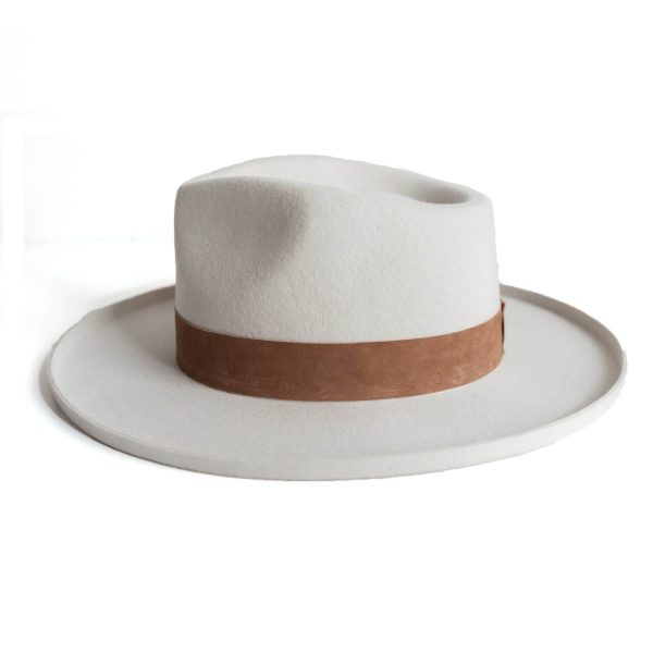 ECHO PARK FEDORA HAT C IVORY - Image 2