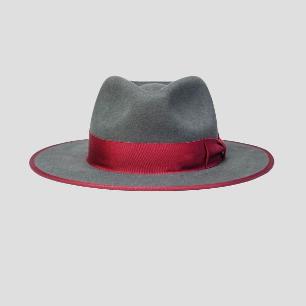 Eerguson Fedora - Slate+Burgundy [Fast shipping and box packing] - Image 4