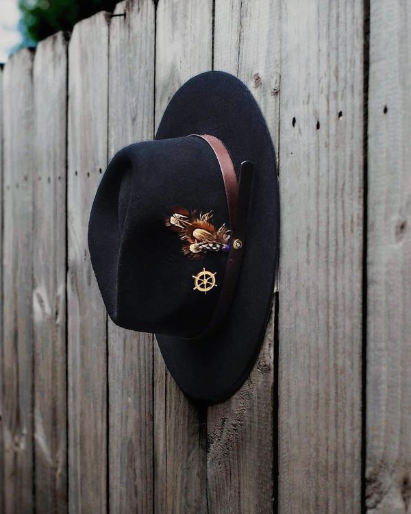 Griffin Fedora – Black [Fast shipping and box packing] - Image 6