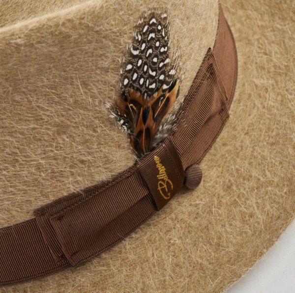 Casablanca - Long Hair Fur Felt Fedora - Camel - Image 2