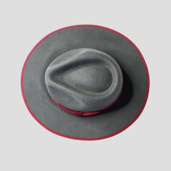 Eerguson Fedora - Slate+Burgundy [Fast shipping and box packing] - Image 5