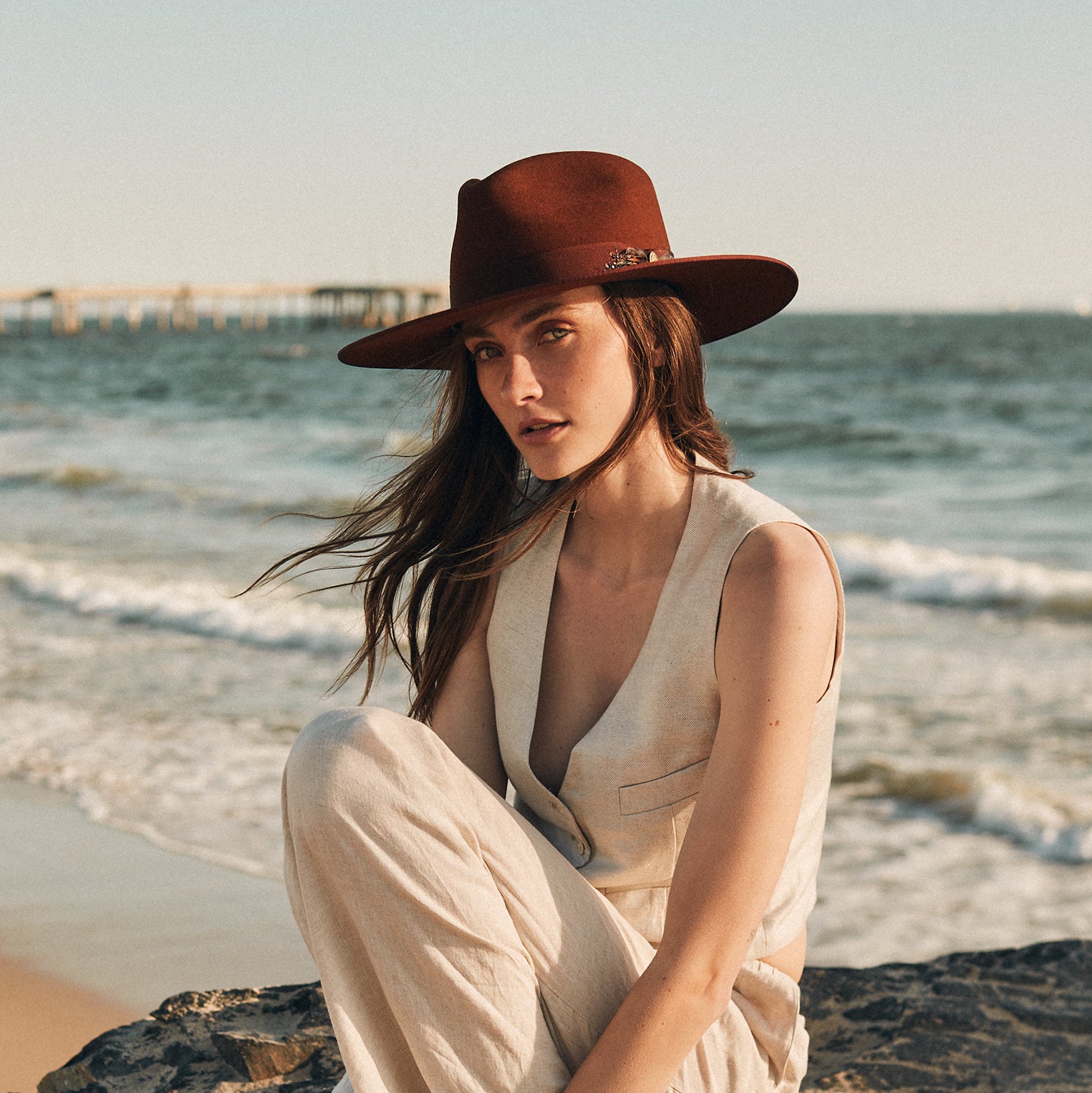 MIDTOWN WIDE FLAT BRIM HAT - Image 18