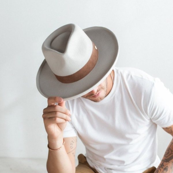 ECHO PARK FEDORA HAT C IVORY - Image 3