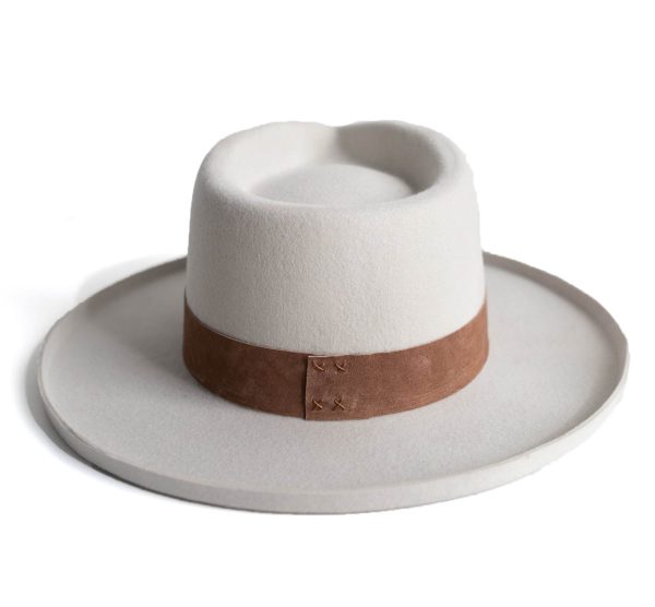 ECHO PARK FEDORA HAT C IVORY - Image 6