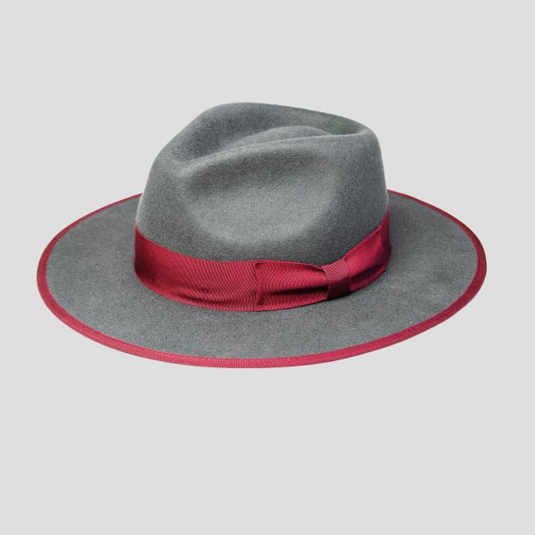 Eerguson Fedora - Slate+Burgundy [Fast shipping and box packing] - Image 3